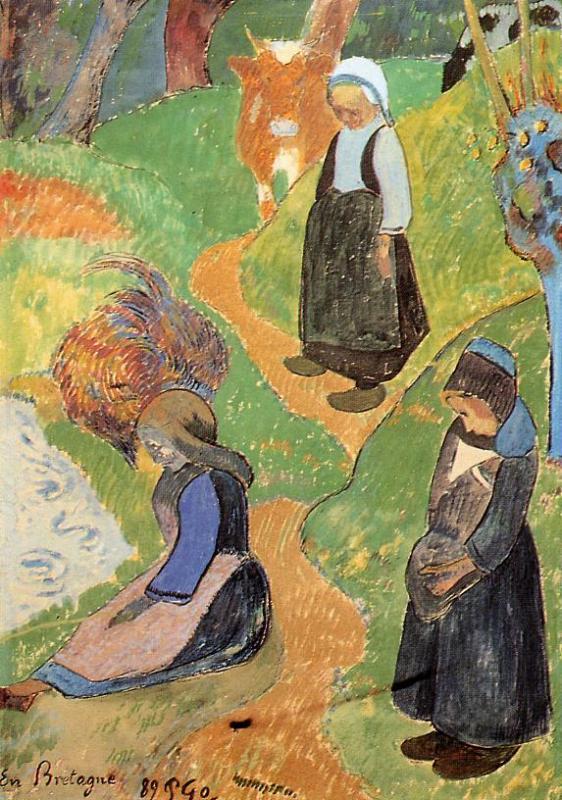 In Brittany - Paul Gauguin Painting